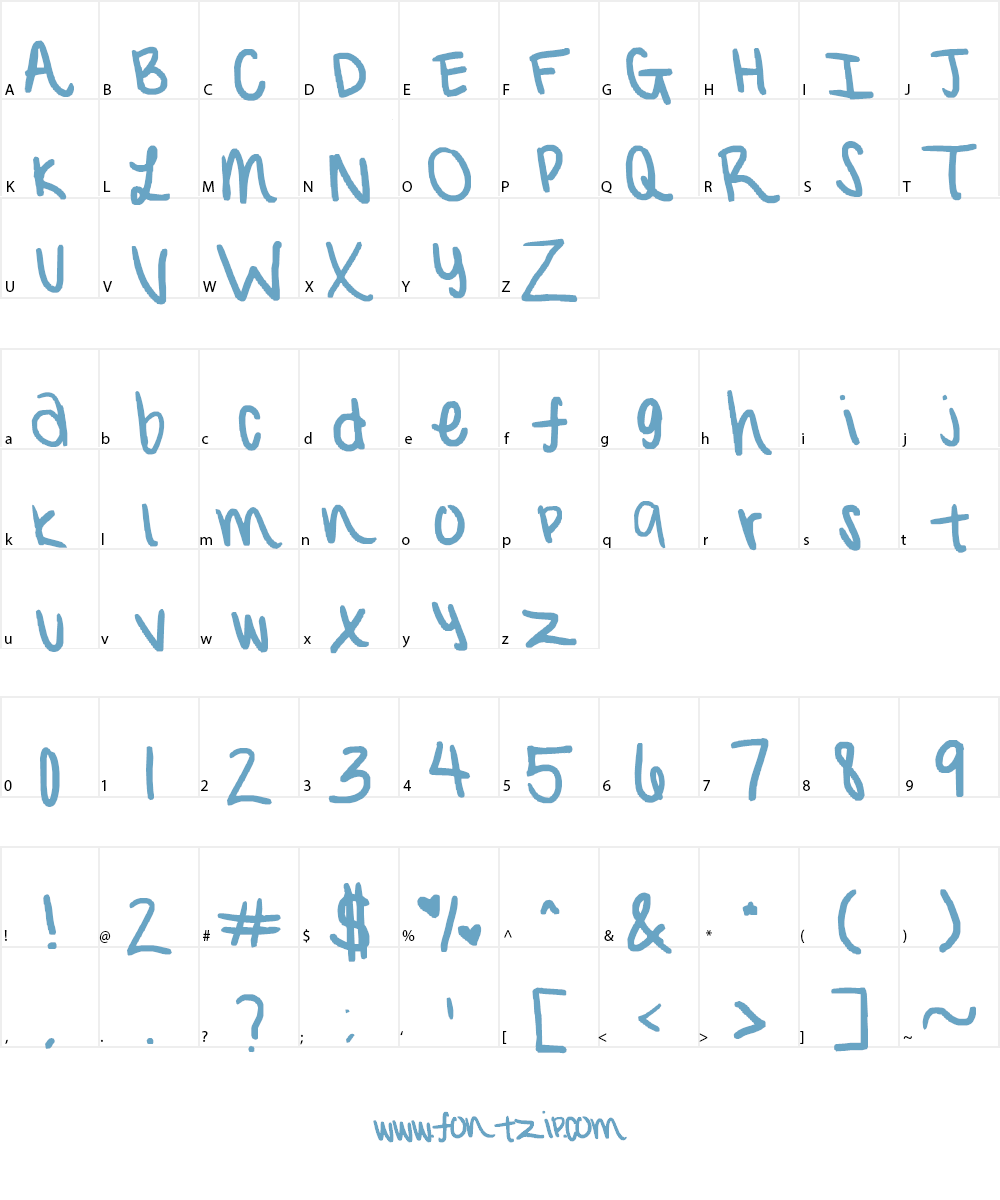 sydanators font! Font Character